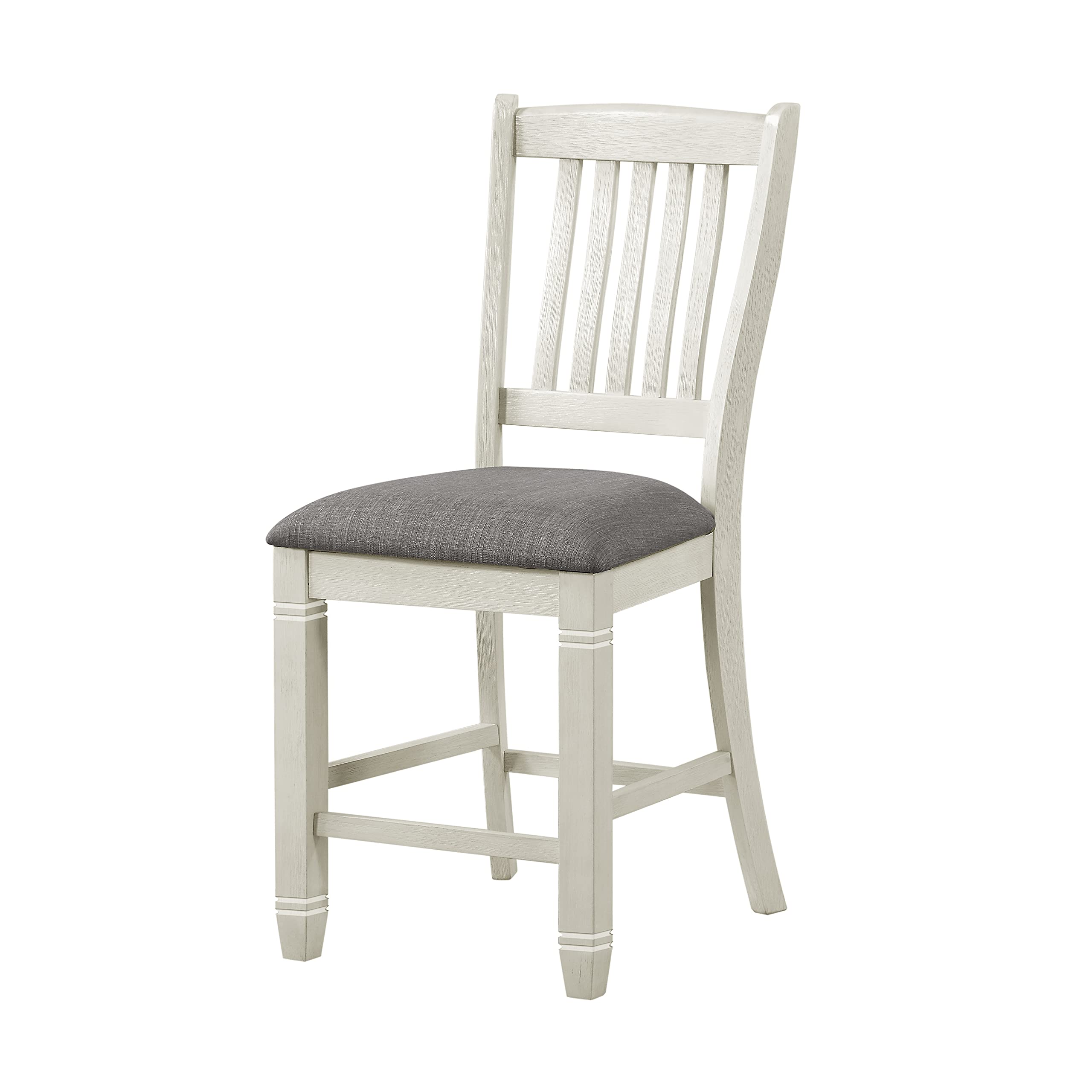 Antique Finish Wood Counter Height Chairs Set of 2 for Cozy Dining