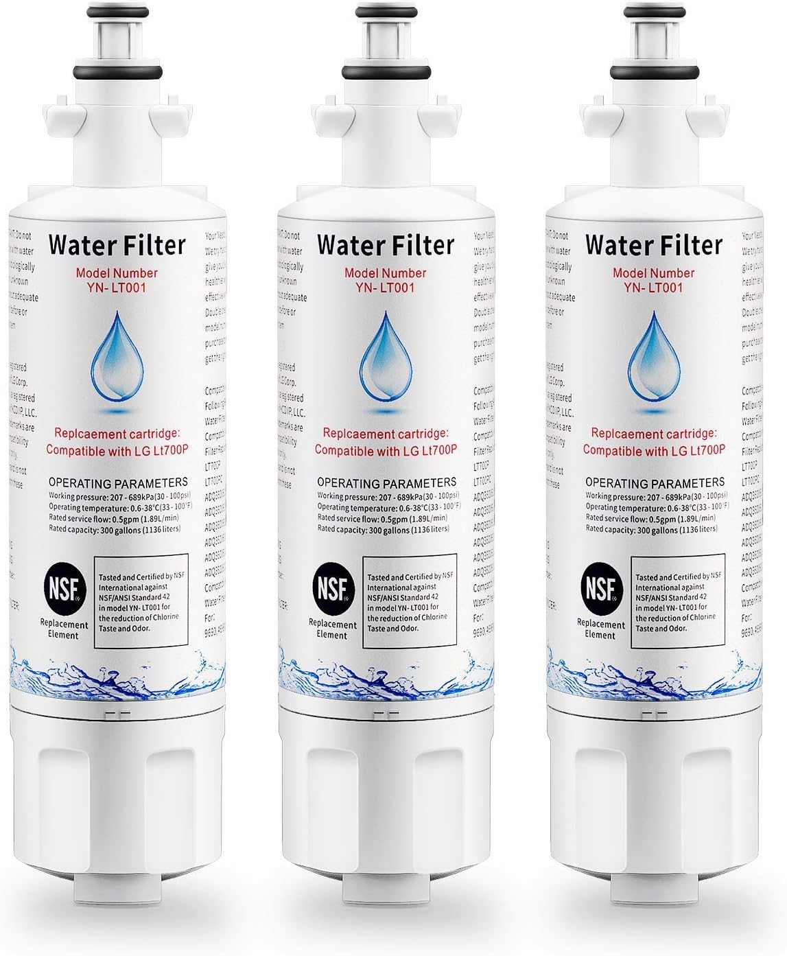 CLANORY LT700P 9690 Refrigerator Water Filter, LT700P