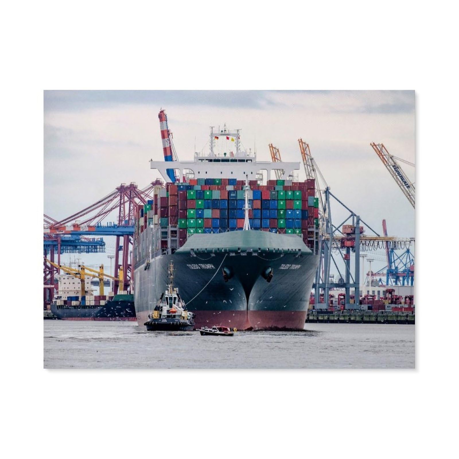 The container ship，Puzzle 1000 Pieces Of Paper Puzzles Suitable For Adults Children Families Stress Relief Puzzle Games（50x70cm）-AH37