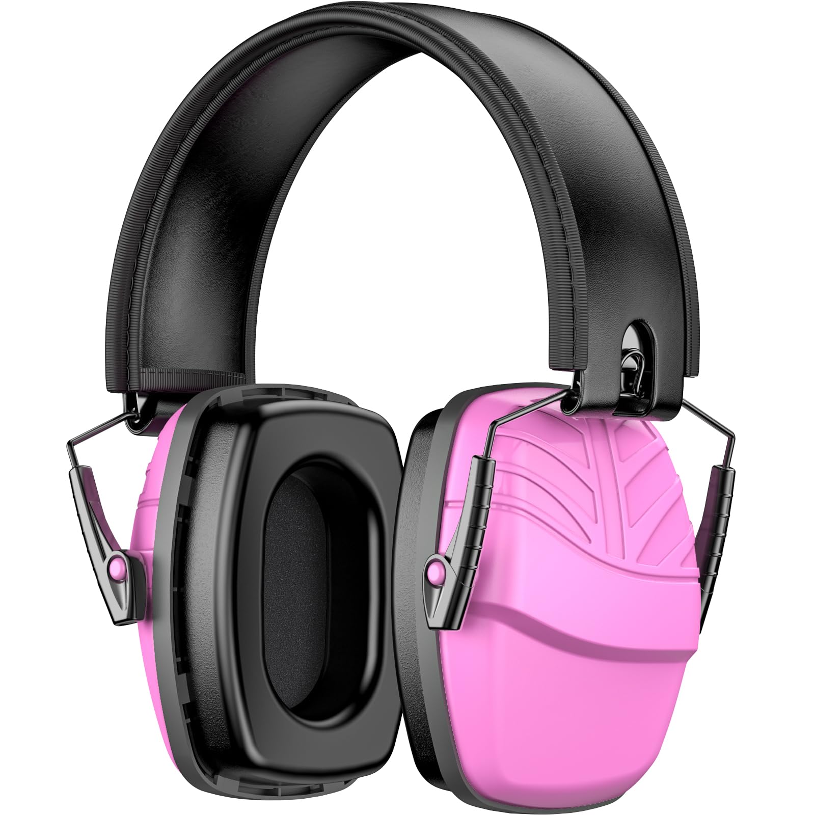 Link Dream Gehörschutz Lärmschutz Kopfhörer Kinder, SNR 35dB Ohrenschützer Kinder Zusammenklappbarer Kapselgehörschutz mit Verstellbarem Kopfbügel für Autismus, Reisen, Rosa, 1 Stück