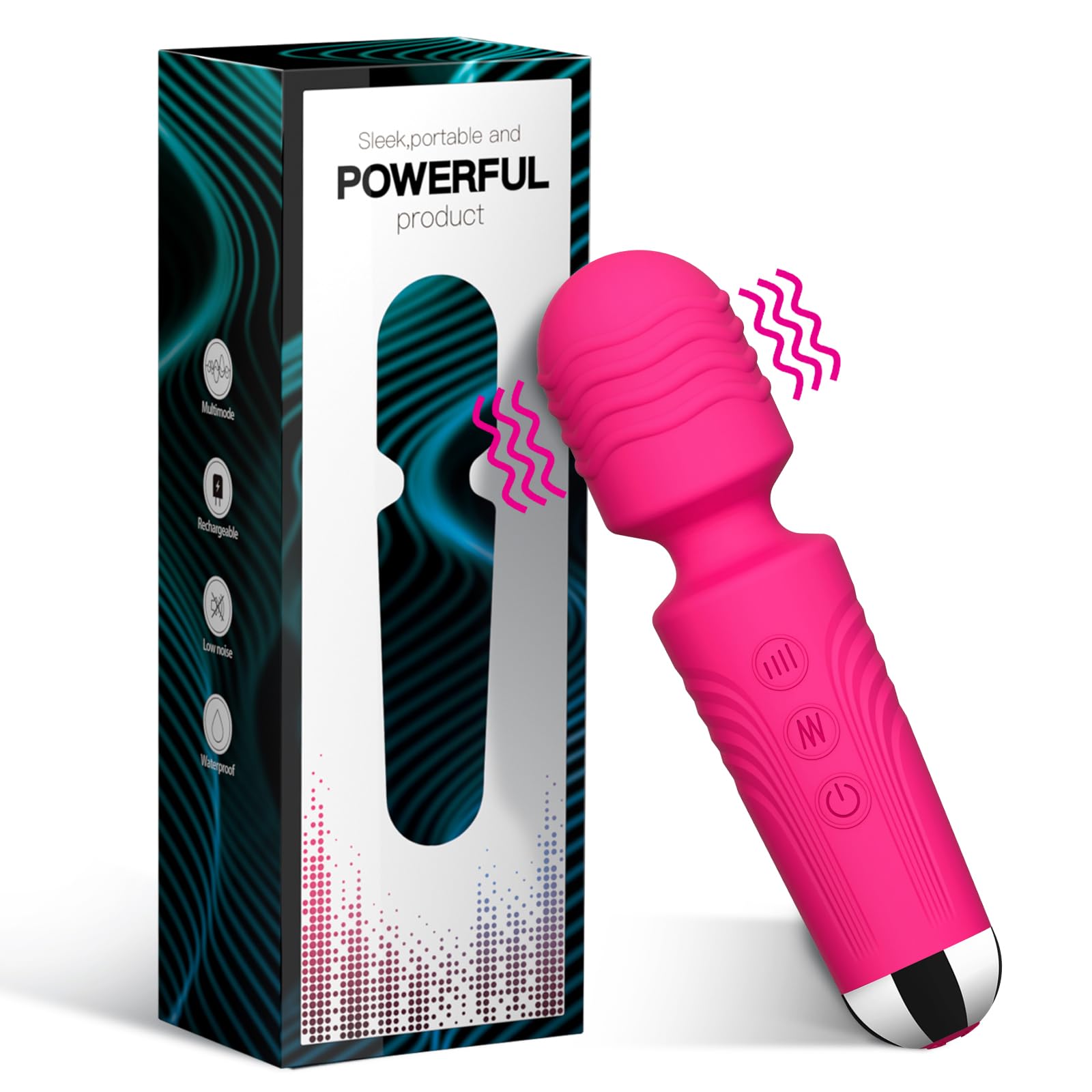 Vibrator Wand Adult Sex Toy Wand Memory Module G Spot Dildo Clit Vibrator Sex Vibrators with 8 Speeds