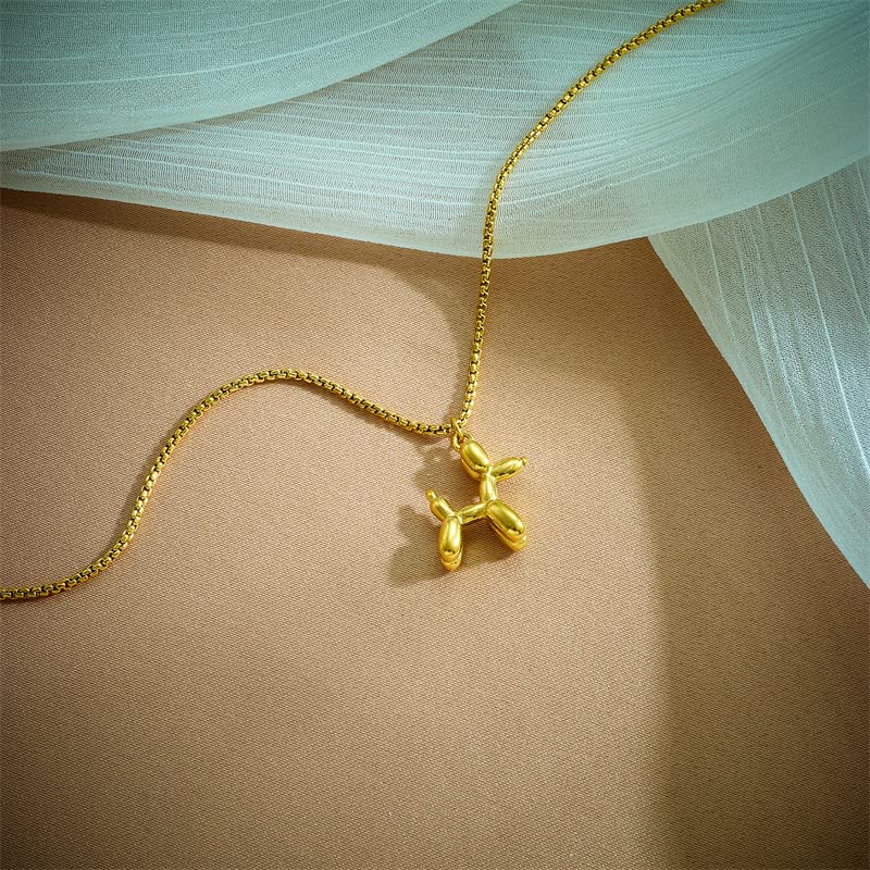 Image of Havilah Necklace for Women Stainless Steel Balloon Dog Pendant Necklace