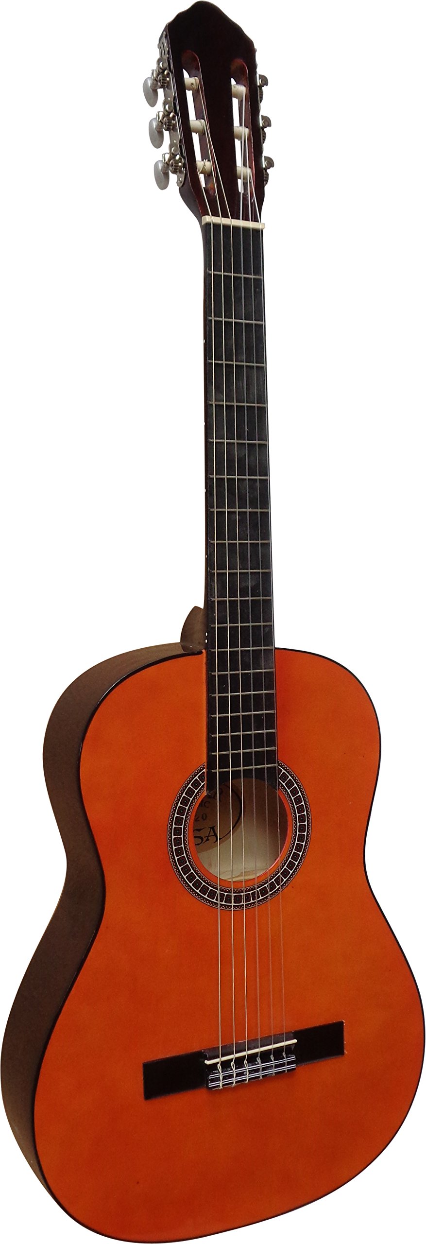 4/4 GITARRE - KONZERTGITARRE IM SET - CLASSIC - NATUR-GETÖNT - DECKE LINDENHOLZ - TASCHE - BAND - SAITEN - 3xPIK - STIMMGERÄT ET33B - C20