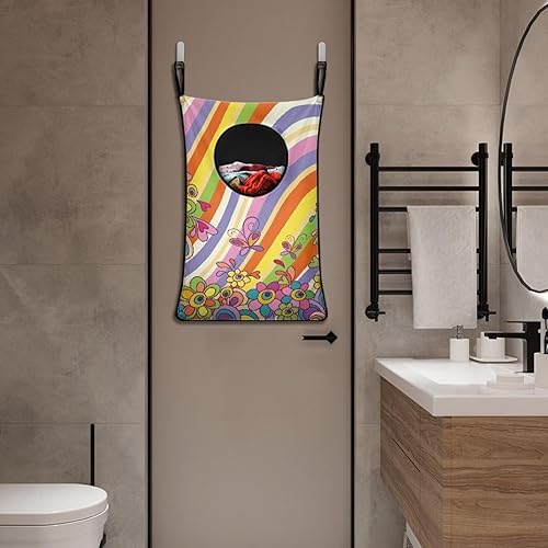 Miniatura 10 de Mintulipy Cesta universal de ropa sucia para guardar ropa sucia y ahorrar espacio Caballo Cesta de ropa sucia multifuncional con cremallera para