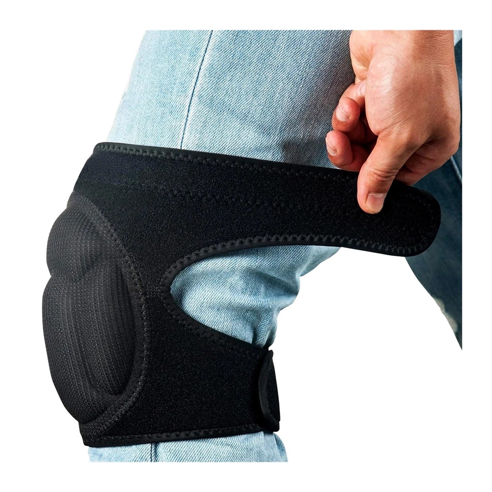 Genouillères de Sport antidérapantes, 1 Paire, pour Adultes, Volley-Ball, Football. Manchon de Maintien.