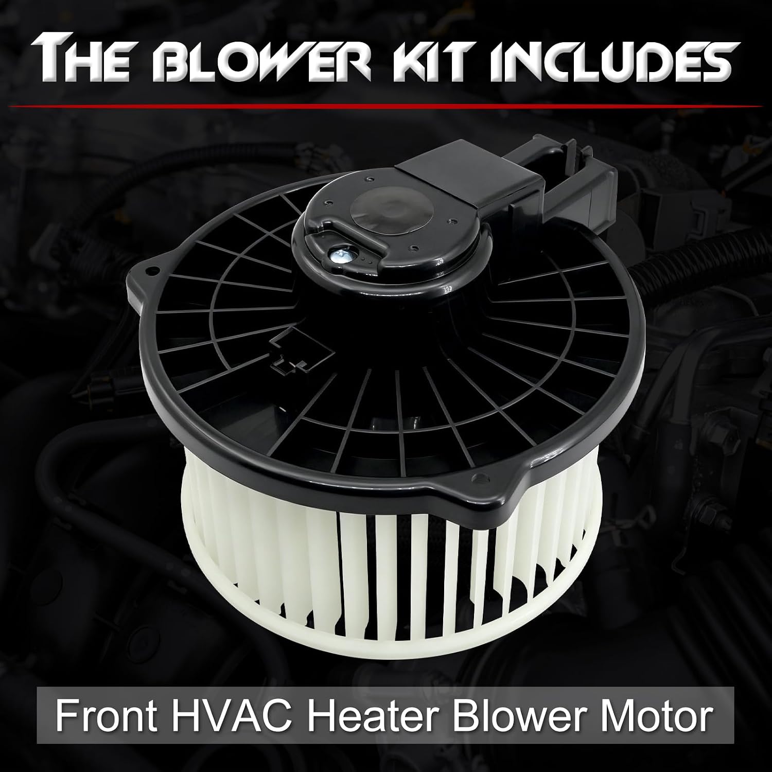 Front HVAC Heater Blower Motor, Compatible with 2014-2024 Mazda 3, 2014-2022 3 Sport, 2018-2021 Mazda 6, 2020-2024 CX-30, 2013-2021 CX-5, Replace# 700296