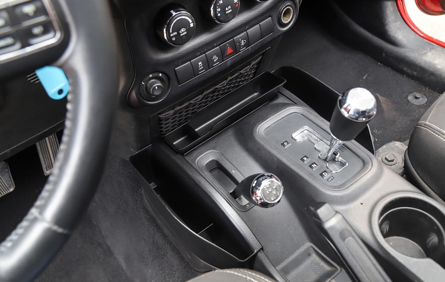 3PCS Center Console Gear Shift Organizer Tray Shifter Side Storage Box for Jeep Wrangler JK JKU 2011-2017 Interior Accessories