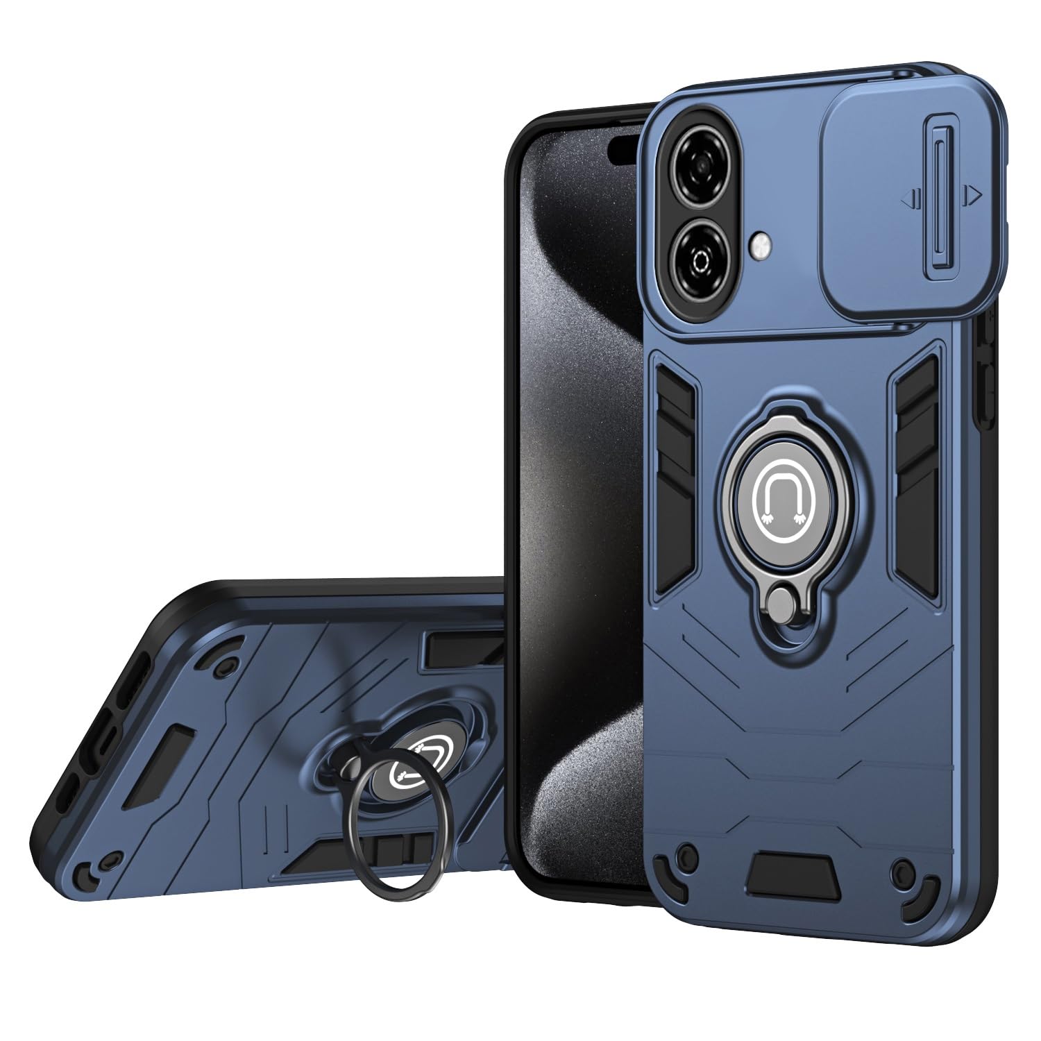 Coque de protection robuste ZTE Blade A35E militaire avec cache objectif - 8