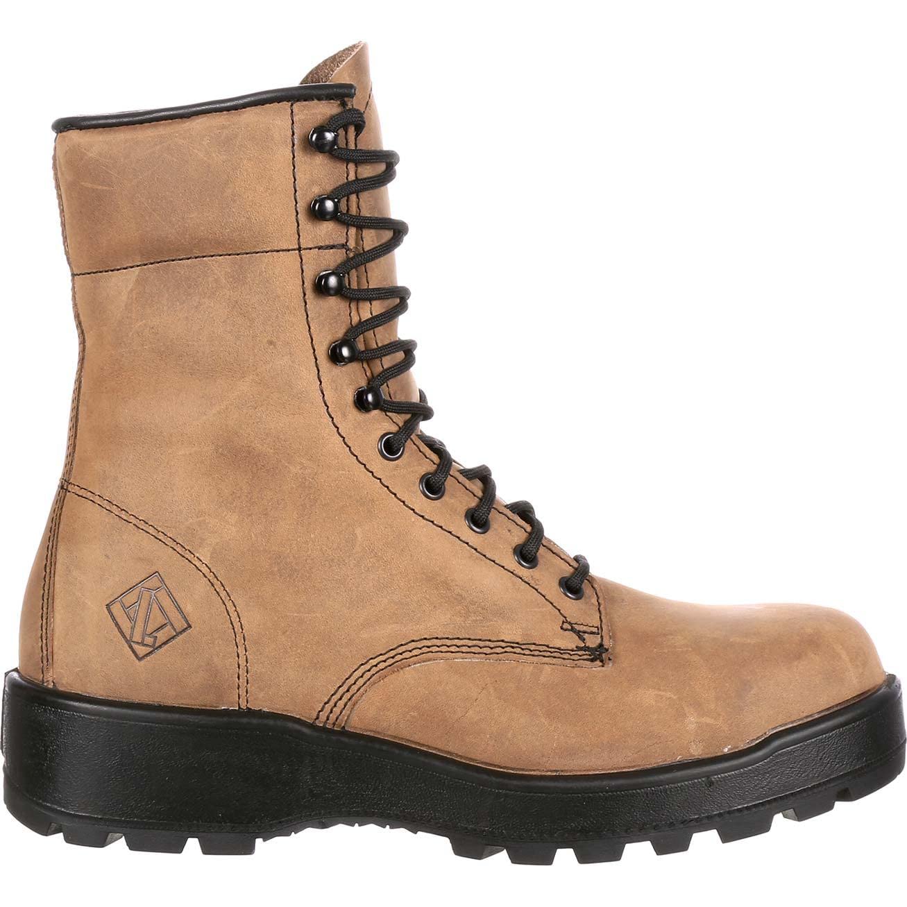 Lehigh Safety Shoes Steel Toe Work Boot, Brown, Size 9.5(ME)