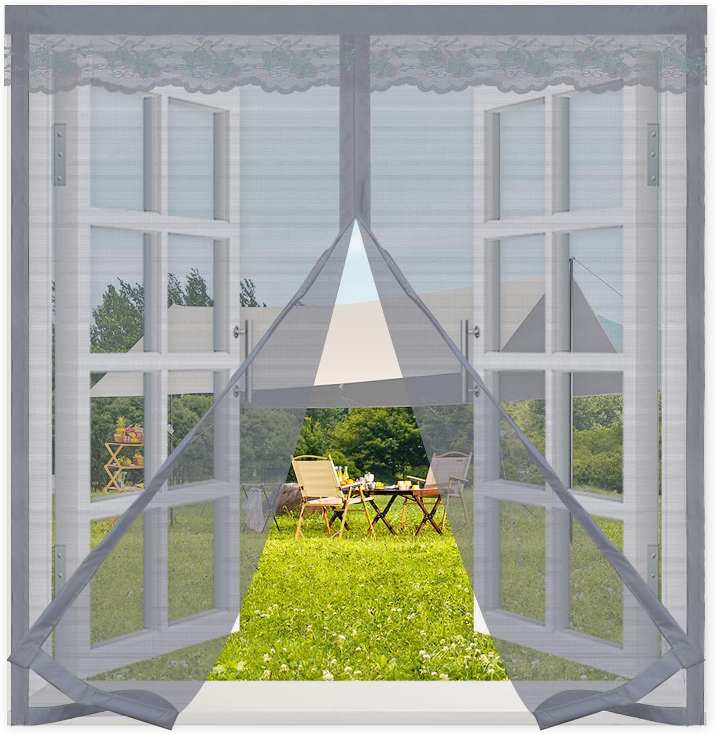 Magnetic Screen Window 120x120cm,Magnet Screen Mesh with Self-Adhesive ...