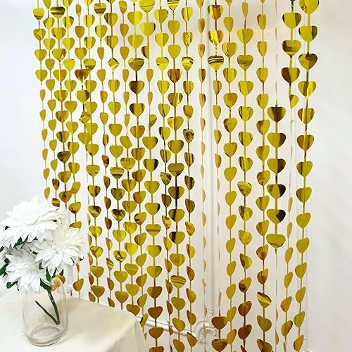 Vista 63 de Efavormart - Telón de fondo ondulado de oropel plateado metálico para fiesta, cortina de cabina de fotos con flecos de papel de aluminio rizado, 3 x