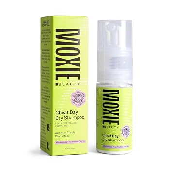 MOXIE BEAUTY Dry Shampoo Instant Oil Absorption & Volume Boost No Cast Refreshes Hair Between Washes For All Hair Types 30 g Pack of 1 White