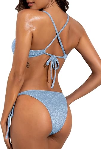 Miniatura 4 de ZAFUL traje de baño de dos piezas con nudo de árbol de coco estampado tropical para mujer