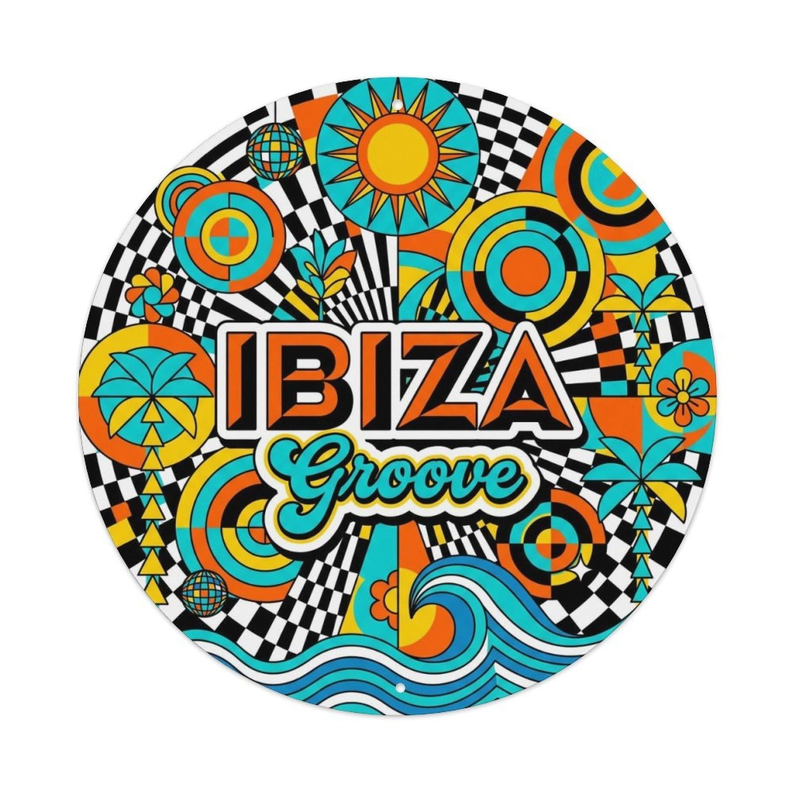 Vintage Travel Ibiza Spain Habit Metal Tin Sign