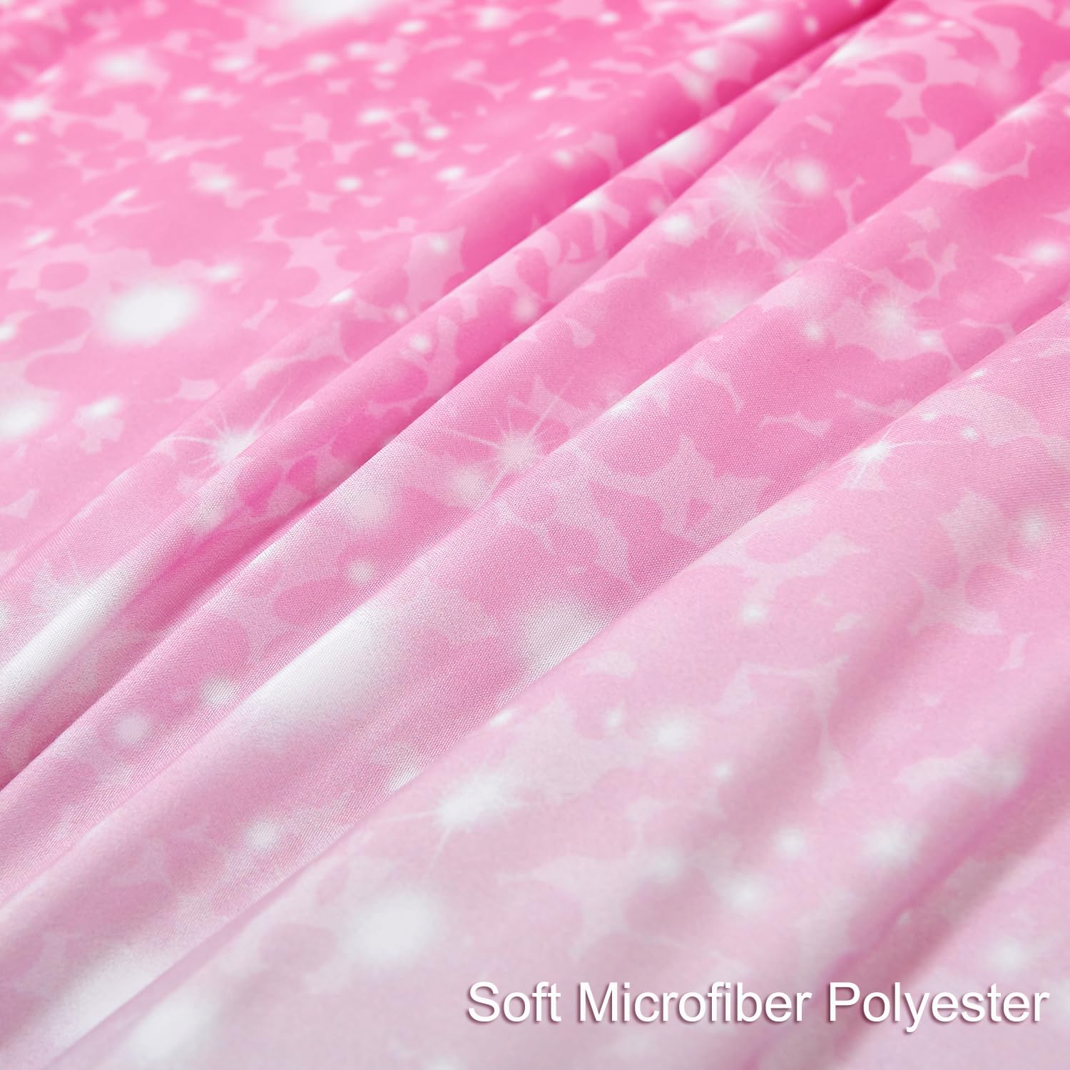 PERFEMET Niebiesko-zielony zestaw pościeli dla dziewczynek, 6 szt., kolorowe tęczowe zestawy pościeli dla dzieci, Tie Dye ombre, podwójne kołdry z prześcieradłami, gradientowe zestawy łóżek