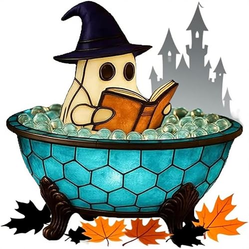 Miniatura 4 de Lámpara de baño de burbujas fantasmas, lámpara de baño de burbujas fantasmas, luz nocturna LED alimentada por USB con efecto de burbuja flotante,