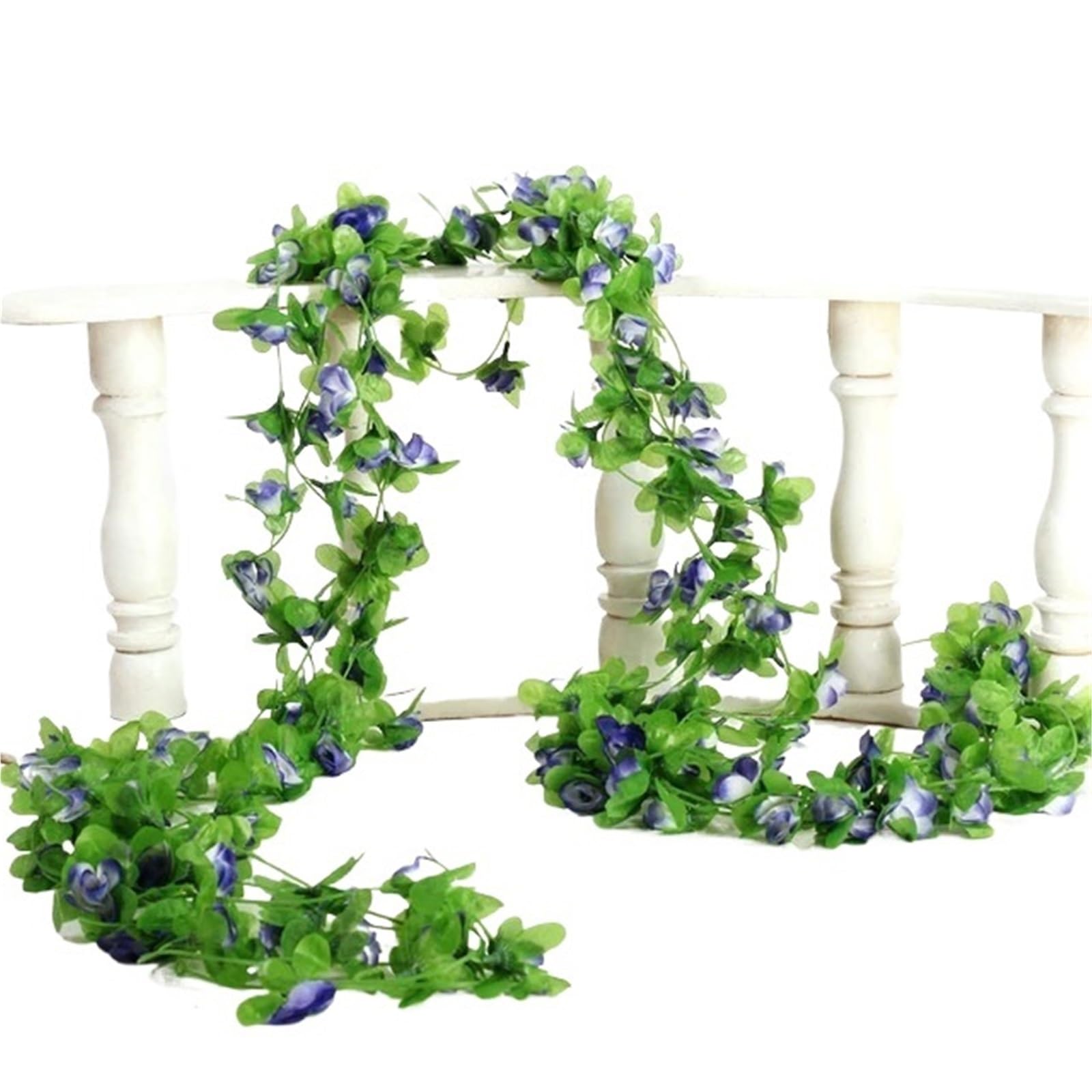 Ayztantine artificial flowers 230cm Rose Artificial Silk Flowers Vines Green Garland Home Wedding Garden Christmas Branch Decoration Wall Hanging