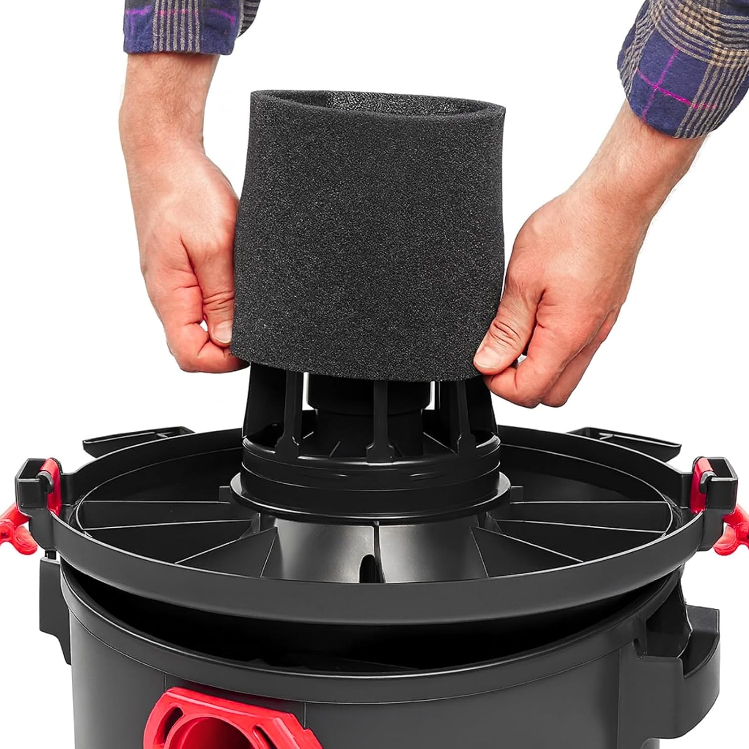 Nispira Dual-Purpose Replacement Foam Sleeve Filter Compatible with Shop-Vac 9058500 90585 Type R Wet/Dry Vacuum. 12 Packs