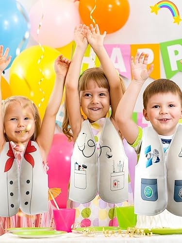 Miniatura 5 de 15 Pcs Kids Community Helper Dress Up Vest Career Cosplay Clothes Occupation Costumes for Toddlers Role Pretend Play