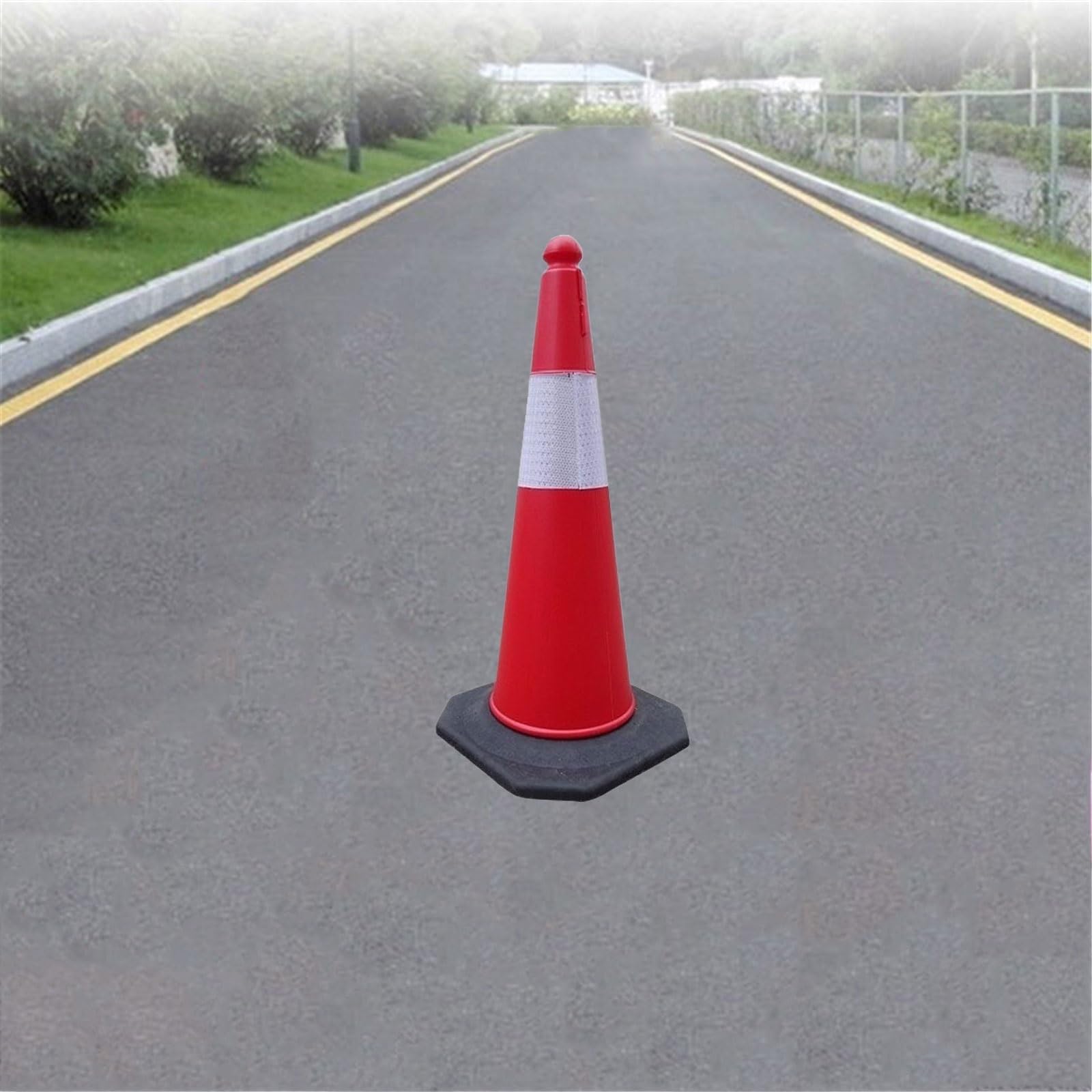 Paquete de 5 conos señalización vial con bandas reflectantes for estacionamientos, hoteles y escuelas Cono de seguridad