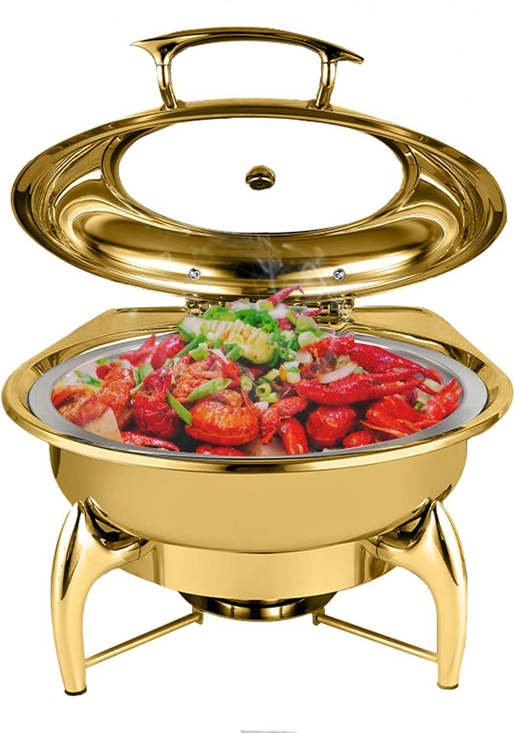 Chafing Dish 6L ensemble de chauffe-buffet en acier inoxydable complet