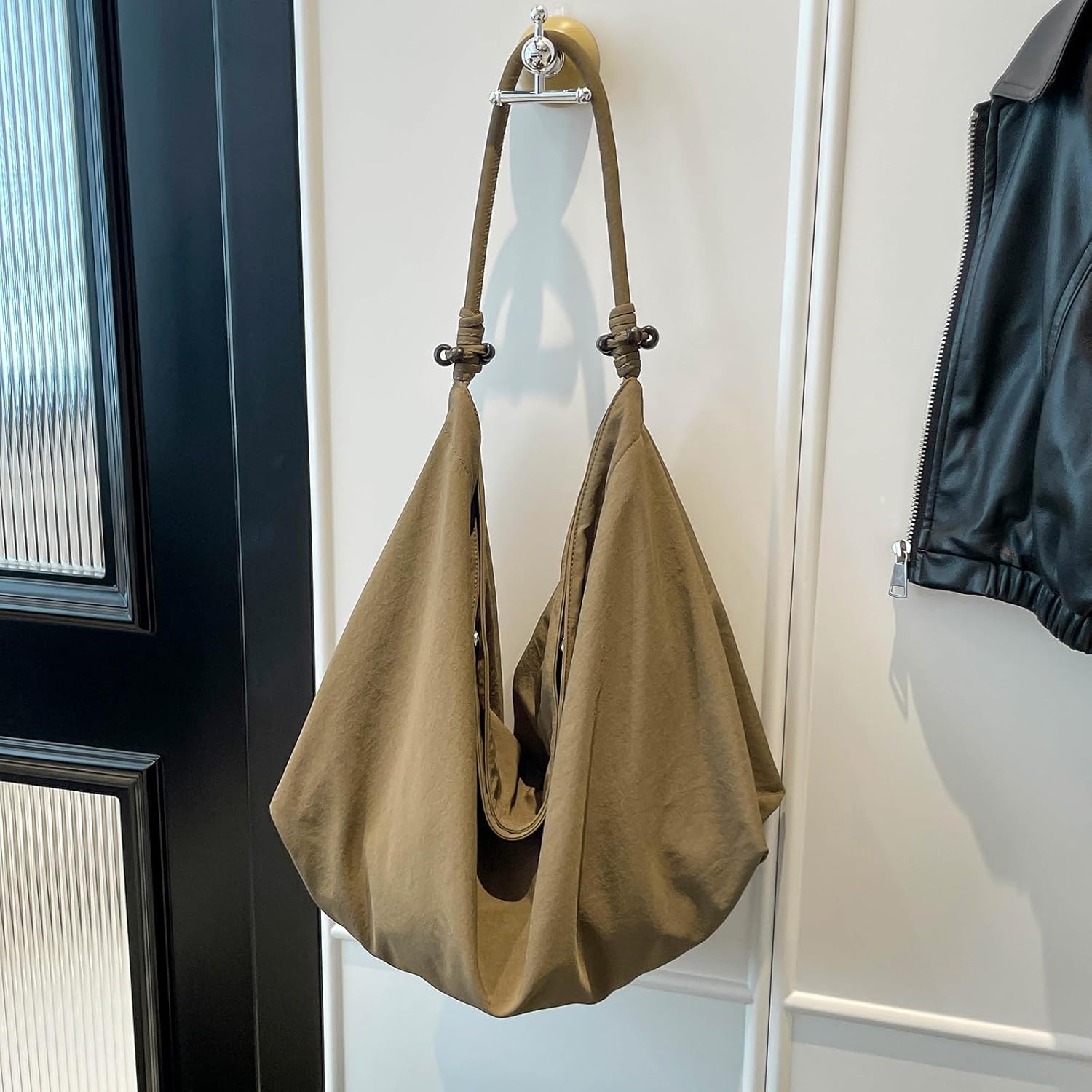 Carfond Large Tote Bag for Women Lightweight Cloth Hobo Shoulder Bag for Travel Gym Casual Handbags - Image 3