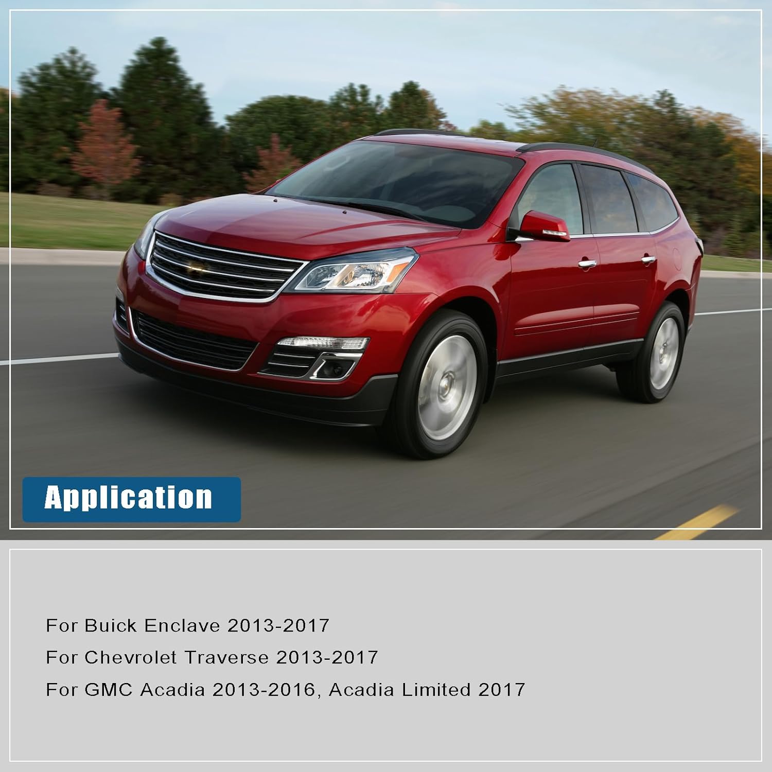 A/C Refrigerant Discharge and Suction Hose Assembly, Compatible with Buick Enclave 2013-2017, Chevy Traverse 2013-2017, GMC Acadia 2013-2017 V6 3.6L, A/C Manifold Hose Assembly