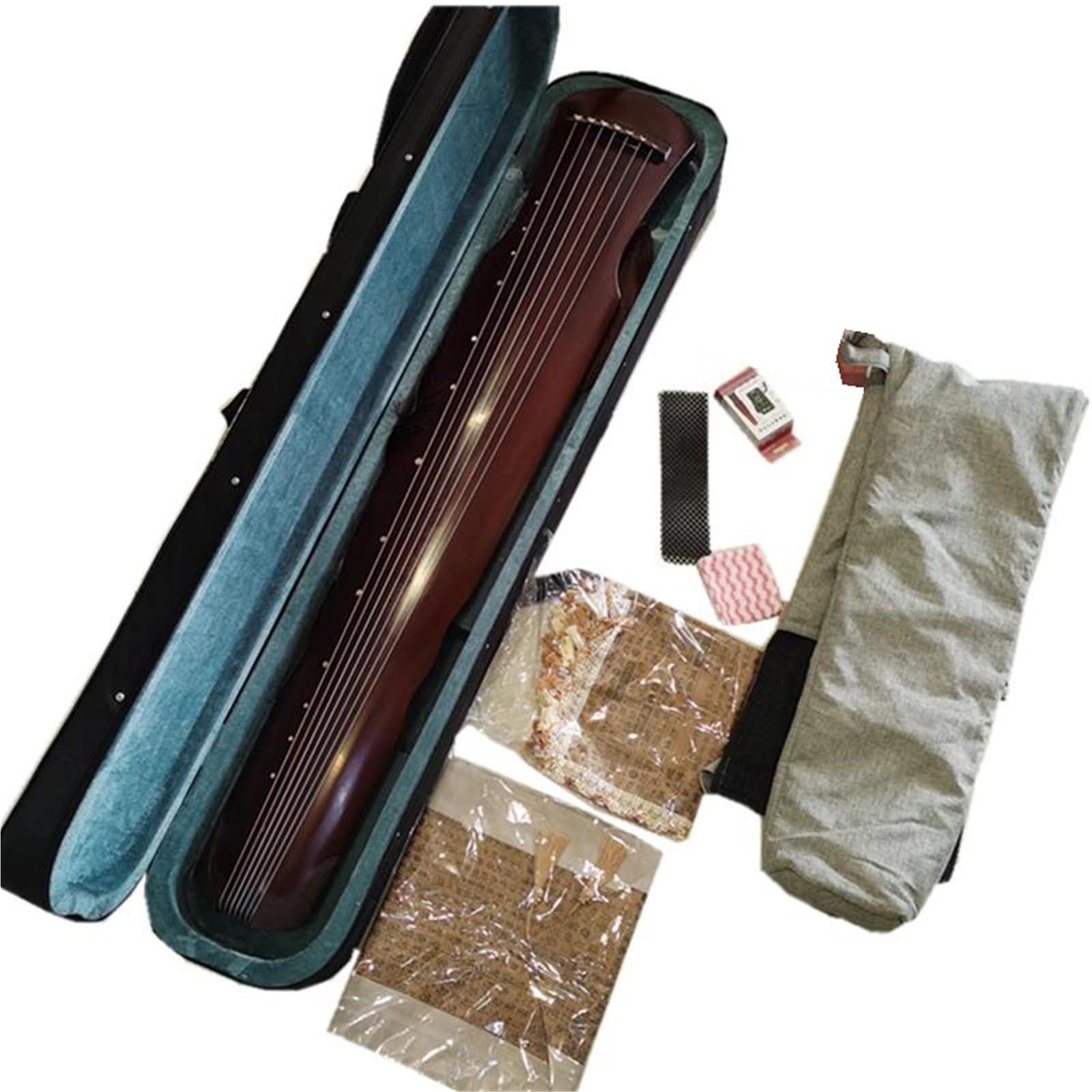 Strumenti Guqin Strumento Guqin Professionale A 7 Corde Fatto A Mano In Legno Di Abete Invecchiato Con Custodia Rigida Accordatore E Accessori Completi
