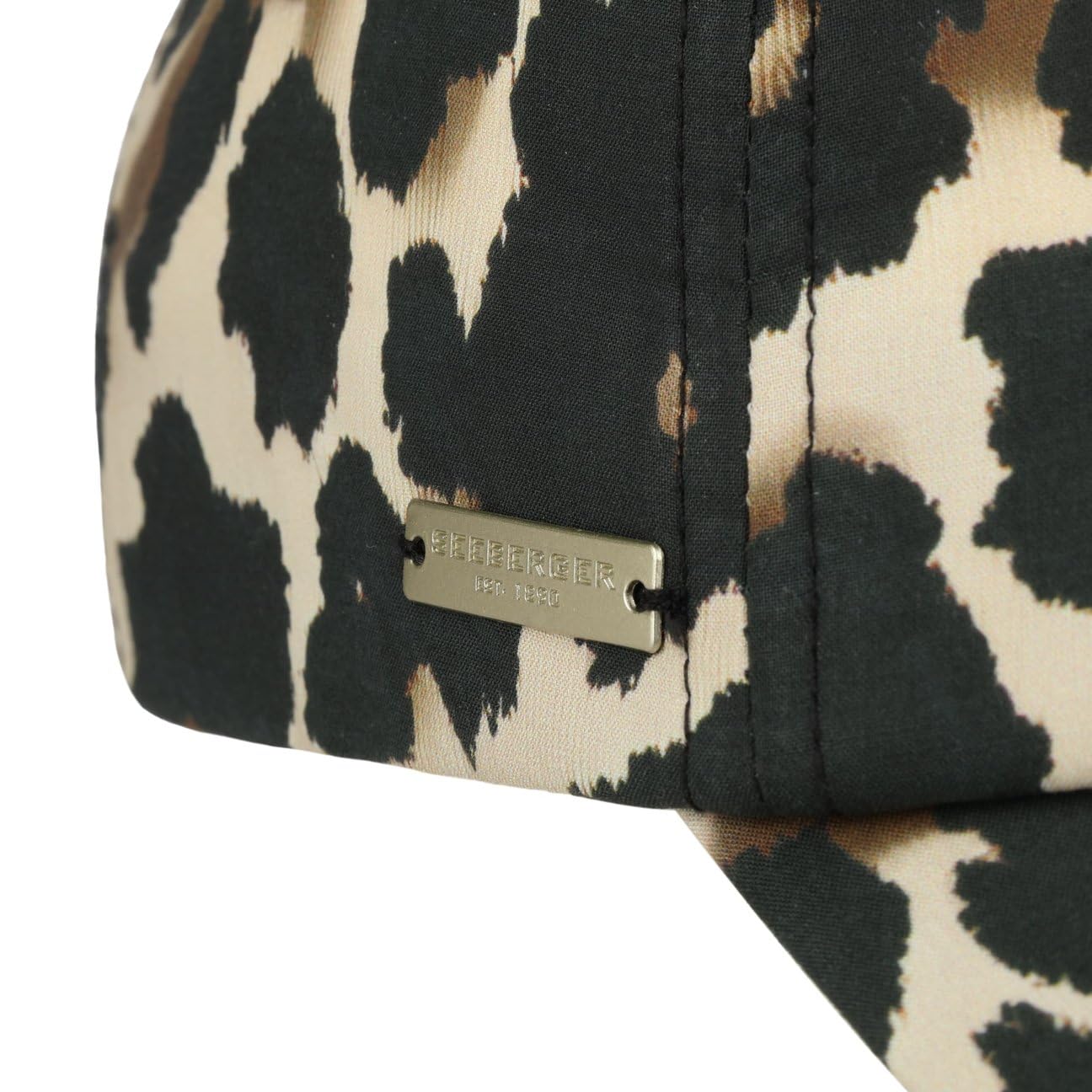 Seeberger Cotton Leo Cappellino da baseball da donna, in cotone, con fibbia in metallo, con visiera primavera-estate, autunno, inverno, primavera, estate, autunno, inverno