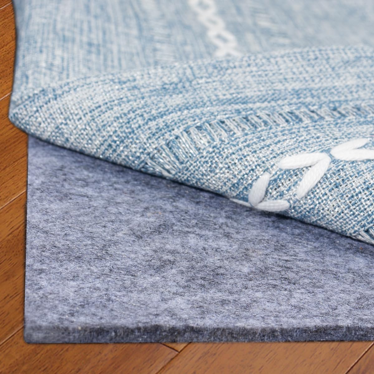 Extra Large Area Rug Cushioned Pad, 9x12 Ft Thick Felt Pad for Hardwood Floors, Keeps Rug in Place Soft
