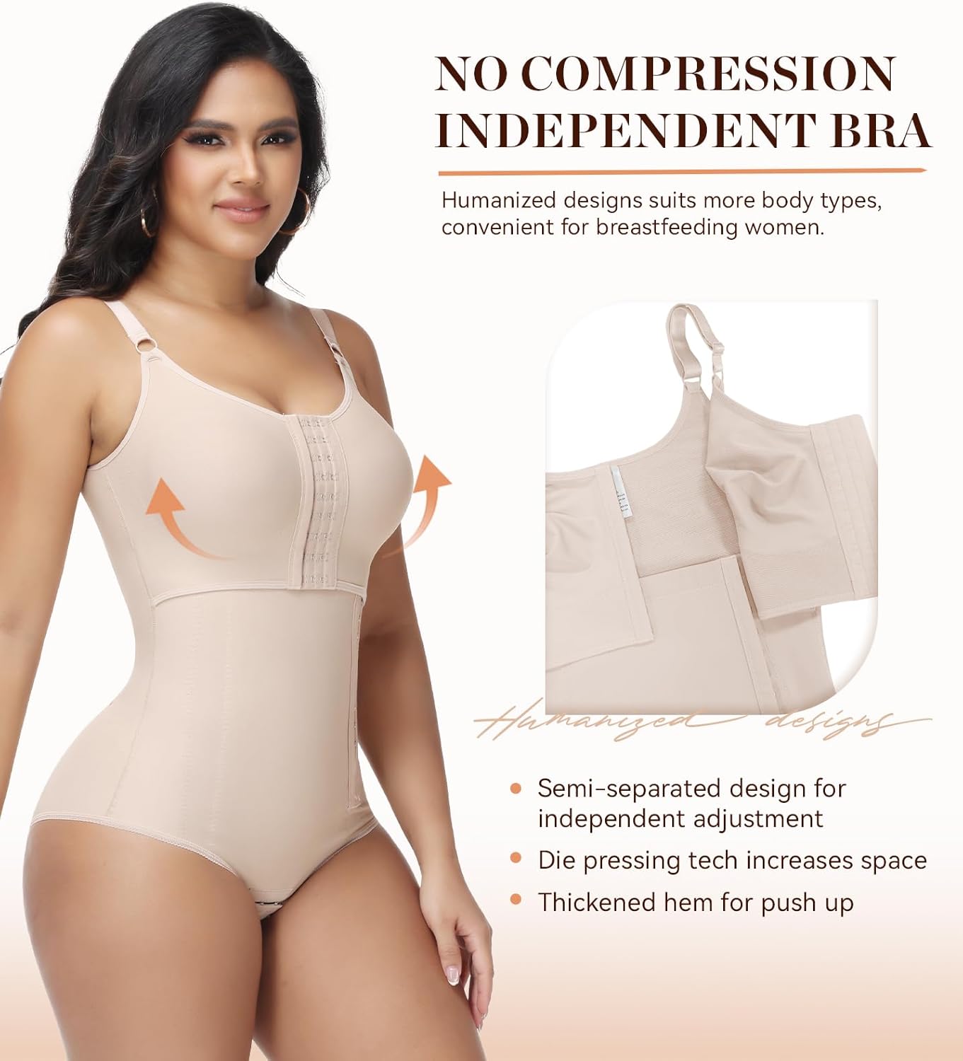 SHAPSHE Fajas Colombianas Moldeadoras Body Shaper Postpartum Stage 2/3 Compression Garment Shapewear for Women with Bra - Image 4