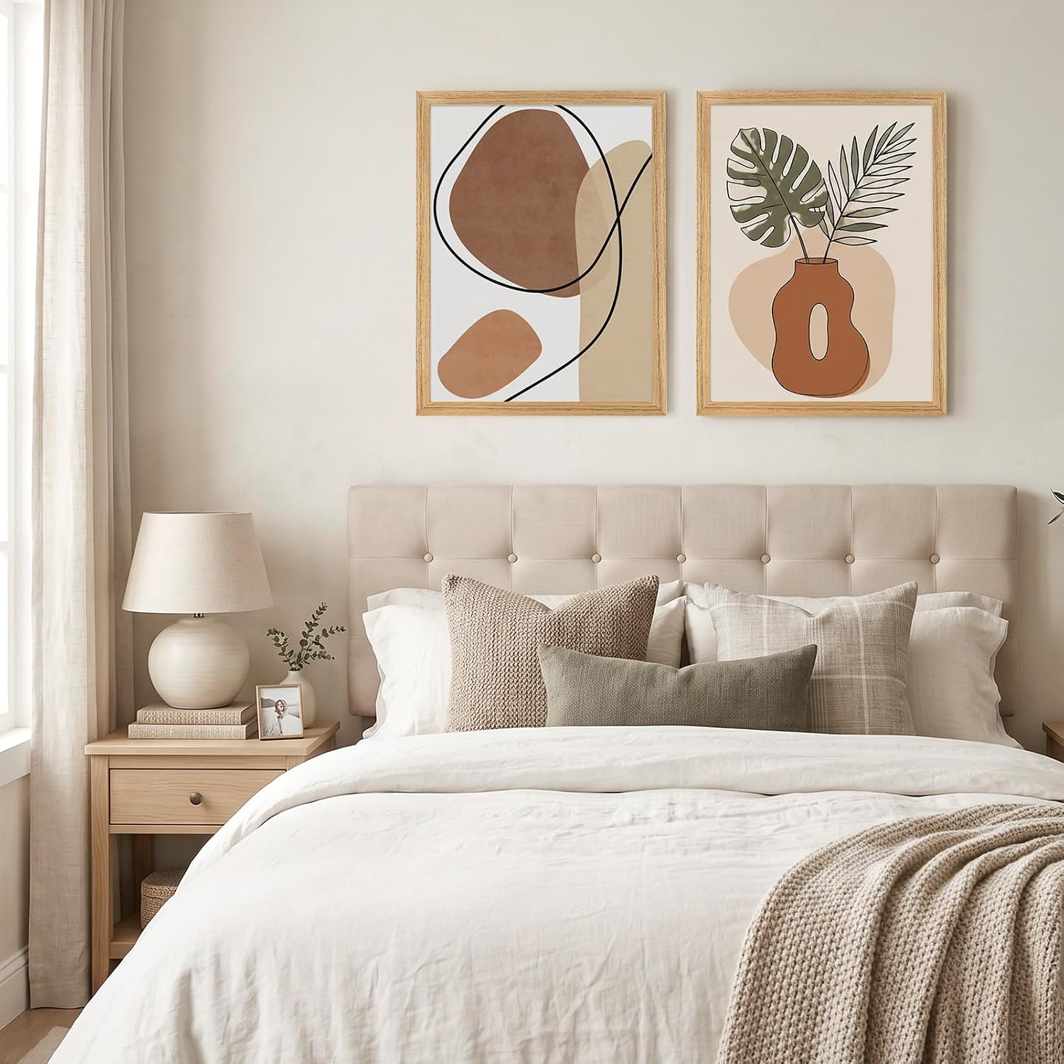 HOUSE DAY 3 Pack 18x24 Frame, 18 x 24 Poster Frame Natural Oak Solid Wood