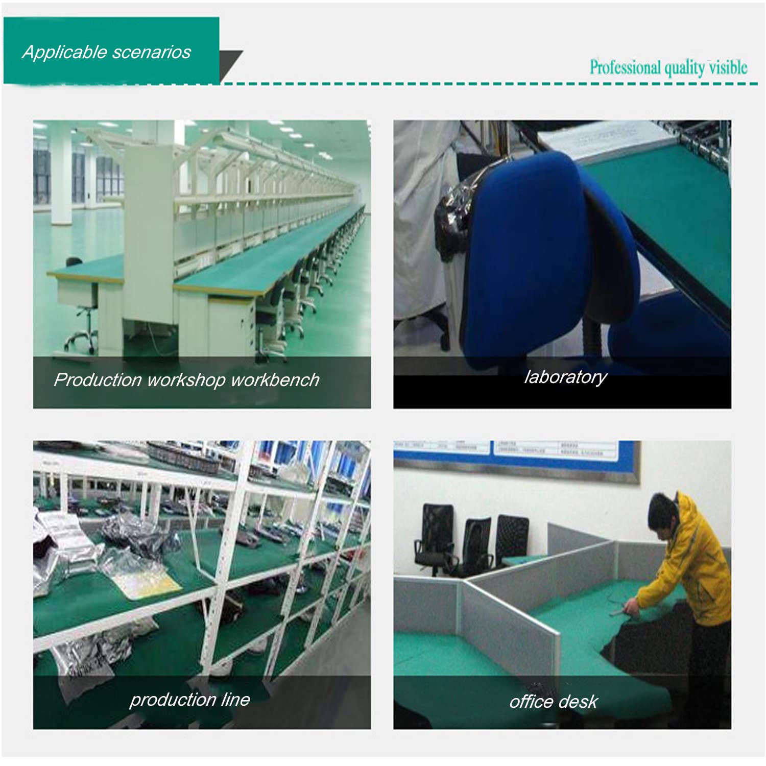 MYOYAY Alfombrilla antiestática – Alfombrilla grande 300 x 60 cm, resistente al ESD y soldadura para soldadura eléctrica y reparación