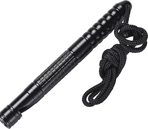 WWO Survival Multiherramienta Iniciador de fuego para todo tipo de clima, silbato de emergencia, cuchillo de bolsillo y abridor de botellas, diseño