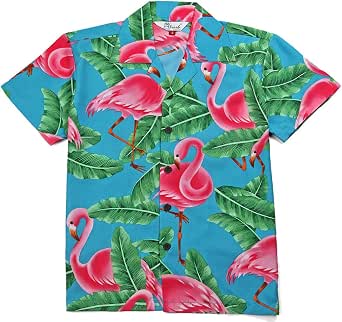 Camicia Hawaiana Per Ragazzo Alvish | Manica Corta, Bottoni, Polyestere - Tema Spiaggia E Party