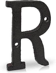 Amazon.com : Basic Fundamentals 3-Inch Cast Iron Letters for Wall and ...