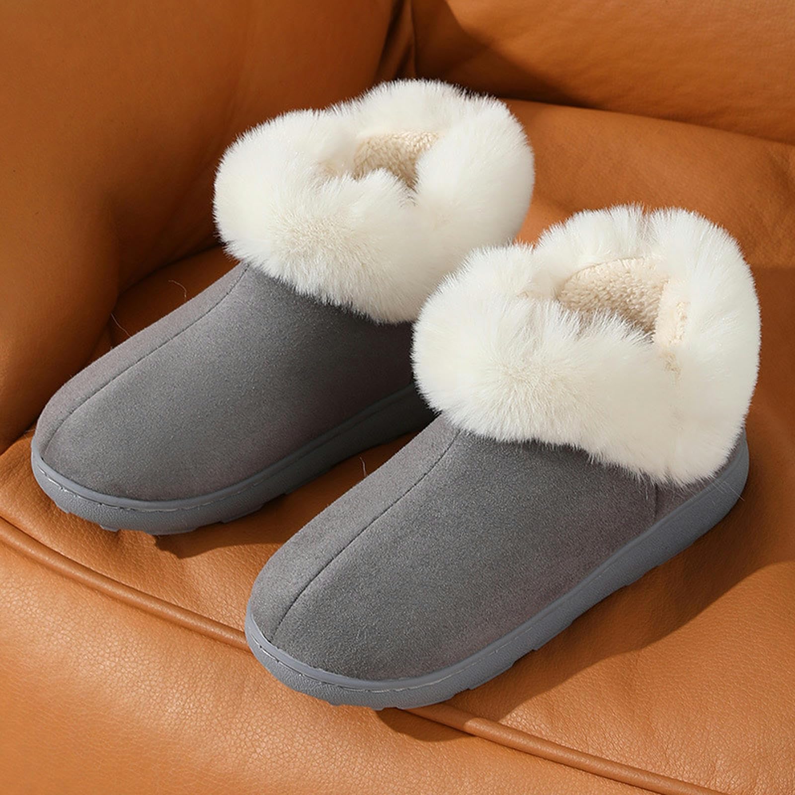 Pantofole Donna Pantofole da Uomo con Tacchi per Calore Invernale, Suola Spessa, Velluto E Scarpe di Cotone per Tutta La Partita per Donne-rosa-38-39 Adatto
