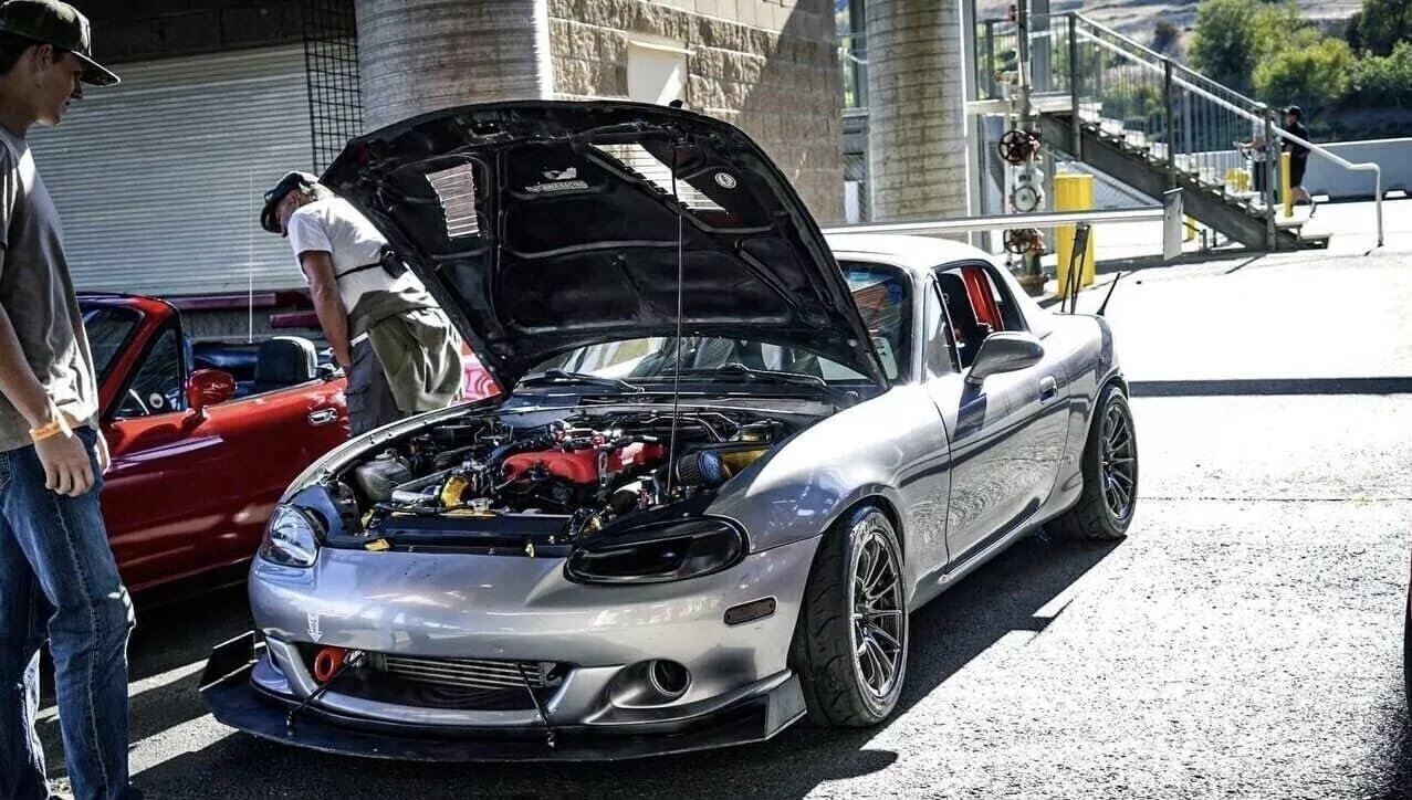 For Mazda Miata NB1 1999-2001 Headlight Cover Vented Air Duct Vents Tunnel Replacement (PESSENGER SİDE) LHD