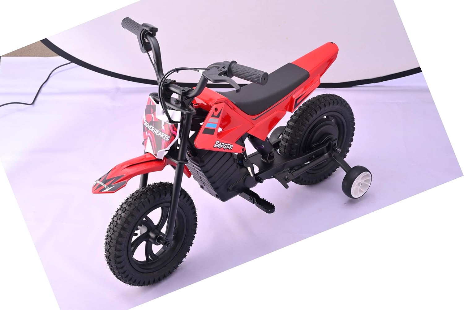 Kids Electric Dirt Bike, Mini Electric Motorcycle for Ages 5-10, Off-Road E-Bike with Mechanical Disc Brake, 24V Lithium Battery Powered Dirtbike, Max Load 110 Lbs