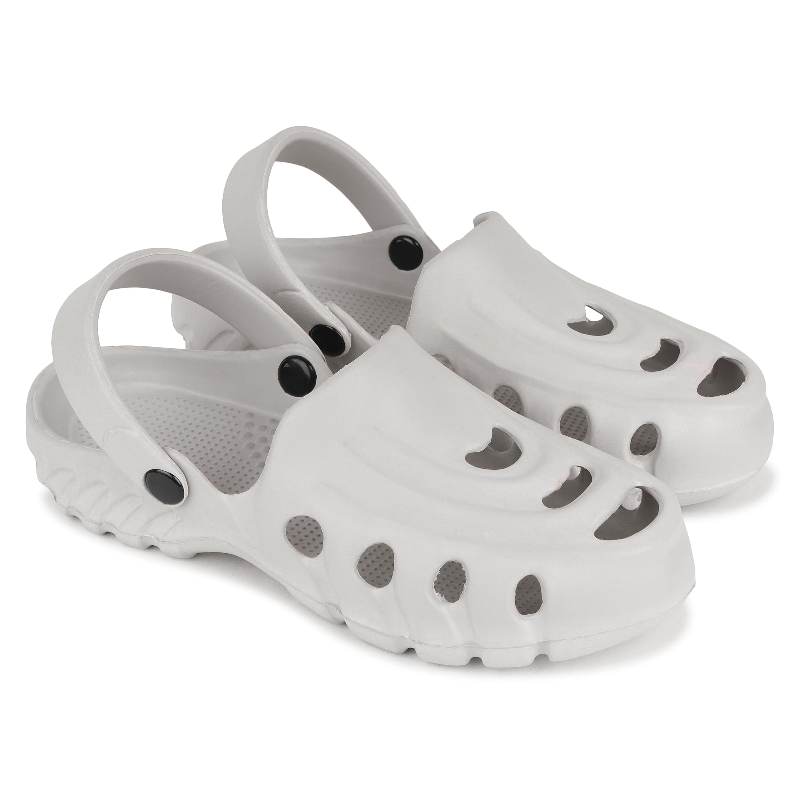 Men's Classic Casual Clogs with Adjustable Back Strap | Comfortable & Light Weight | Stylish | Waterproof & Daily Use for Gents & Boys_Grey-picture-55