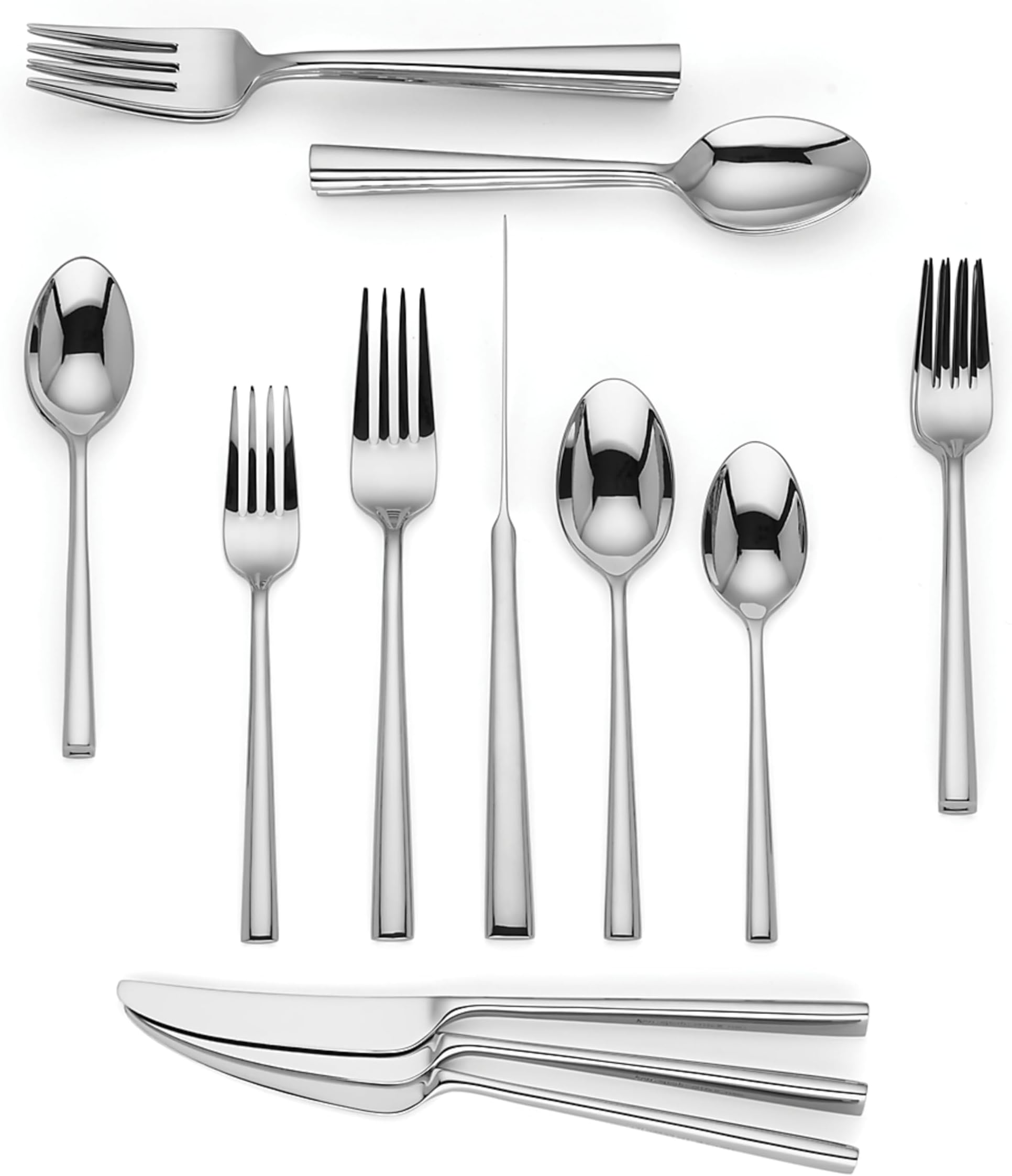 Kate Spade New York Malmo 20-Piece Flatware Set, 4.30 LB, Metallic