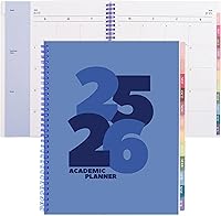 Vista 15 de Rileys Academic Planner 2025-2026, agenda diaria, semanal y mensual, julio de 2025 a junio de 2026, páginas de notas para estudiantes