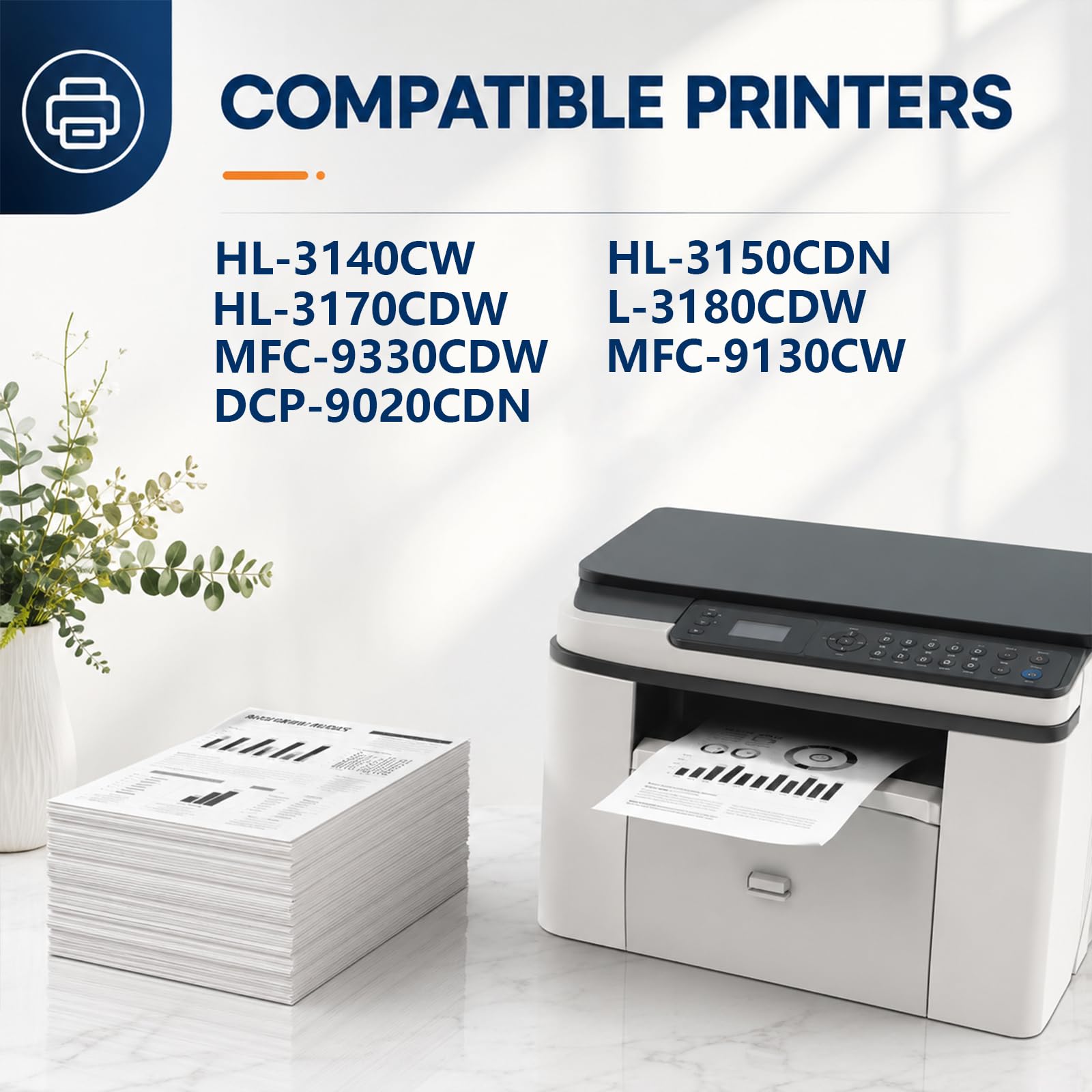 Cartuccia di toner TN221, sostituzione ad alta resa per stampante Brother LaserJet HL-3140CW 3150CDN 3170CDW L-3180CDW MFC-9330CDW, colori ricchi