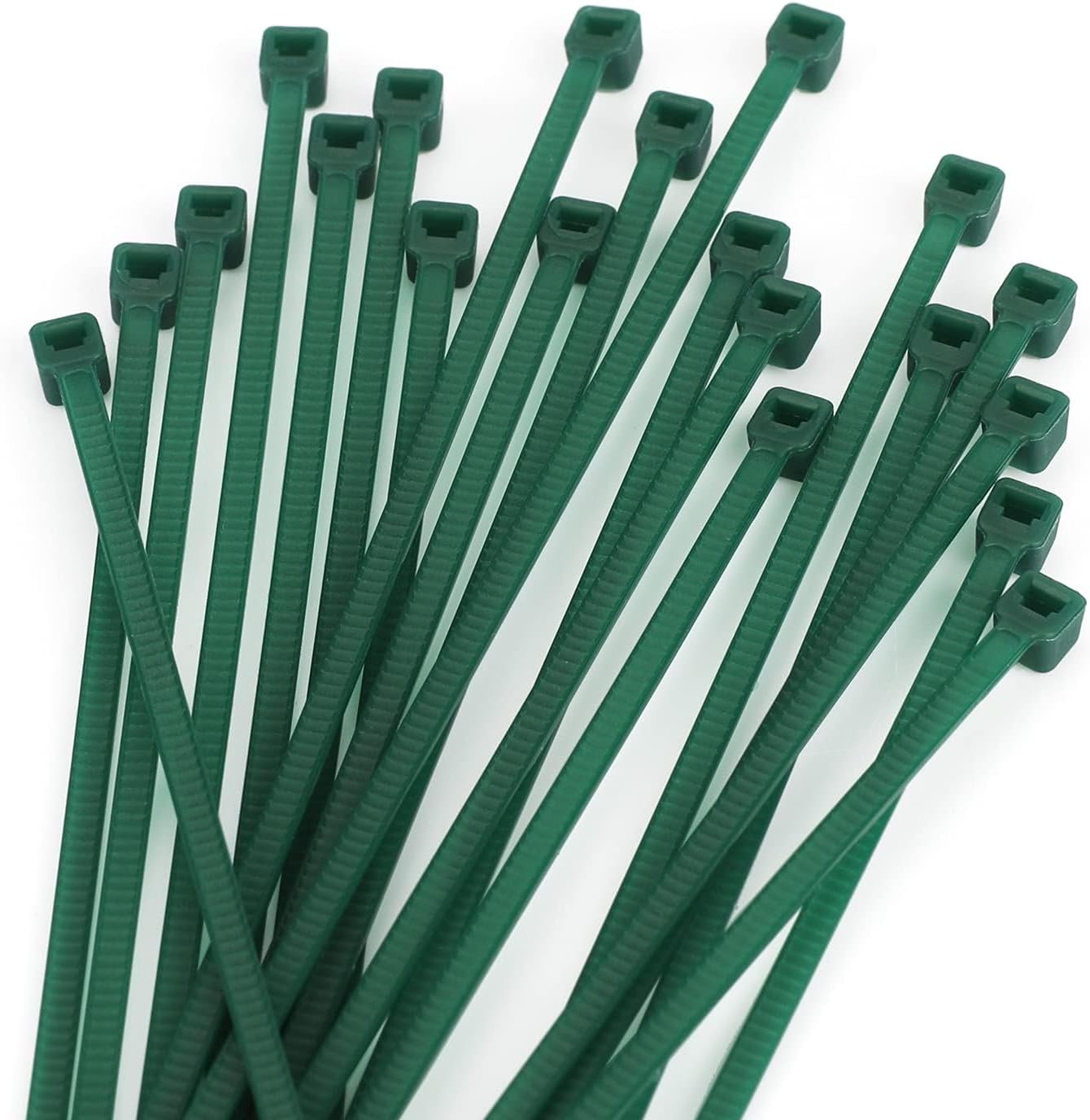 KINGLAKE GARDEN Green Zip Ties, 6 Inch Plastic Wire Ties, 100PCS Heavy Duty Cable Ties,Nylon Cable Ties Decoration Tie Wraps,Premium Plastic Wire Ties for Indoor and Outdoor