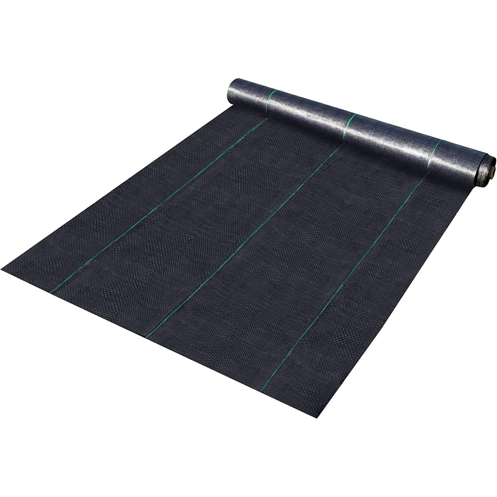 Tela de geotextil, cubierta de suelo de jardín tejida de PP, tela de paisaje de geotextil resistente, tela de paisaje tejida de alta densidad, tapete de control de malezas de fácil instalación ( Size