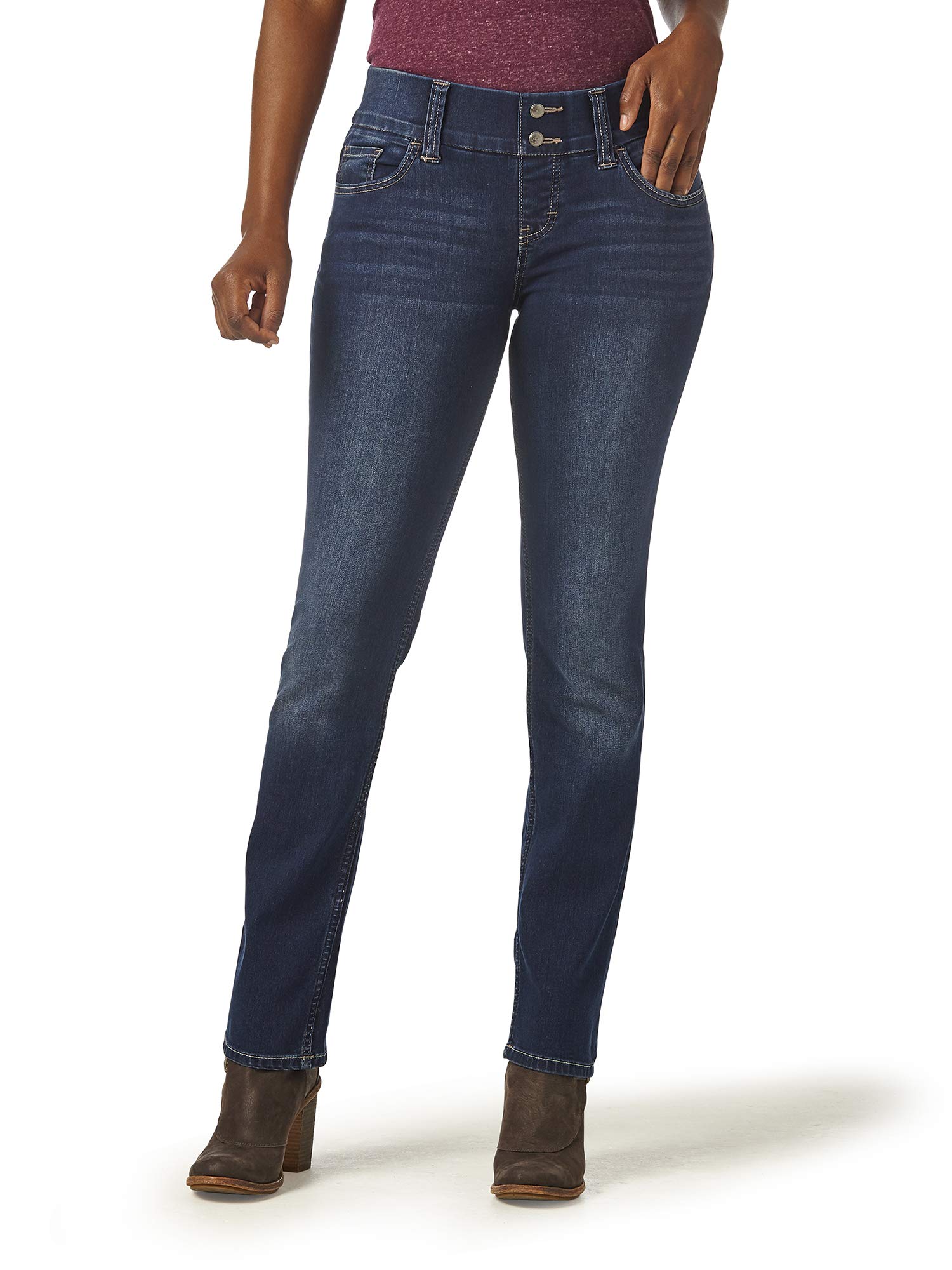 Riders by Lee Indigo Women's Waist Smoother Straight Jean