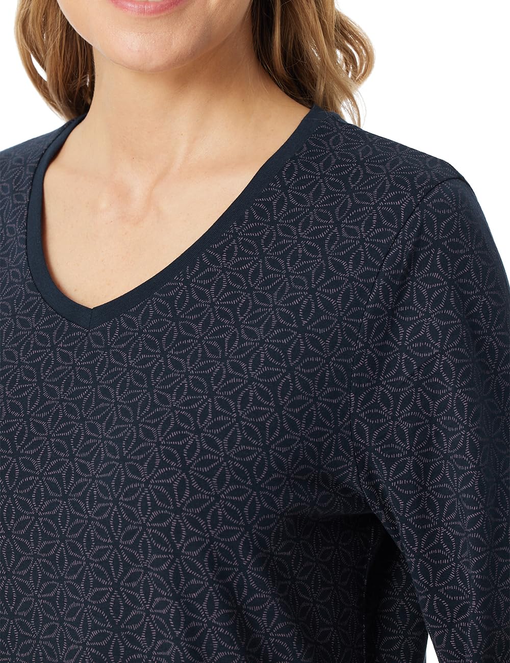 Schiesser Koszula nocna Kobiety Koszula nocna z długim rękawem miękka bawełna 110 cm - Comfort Essentials