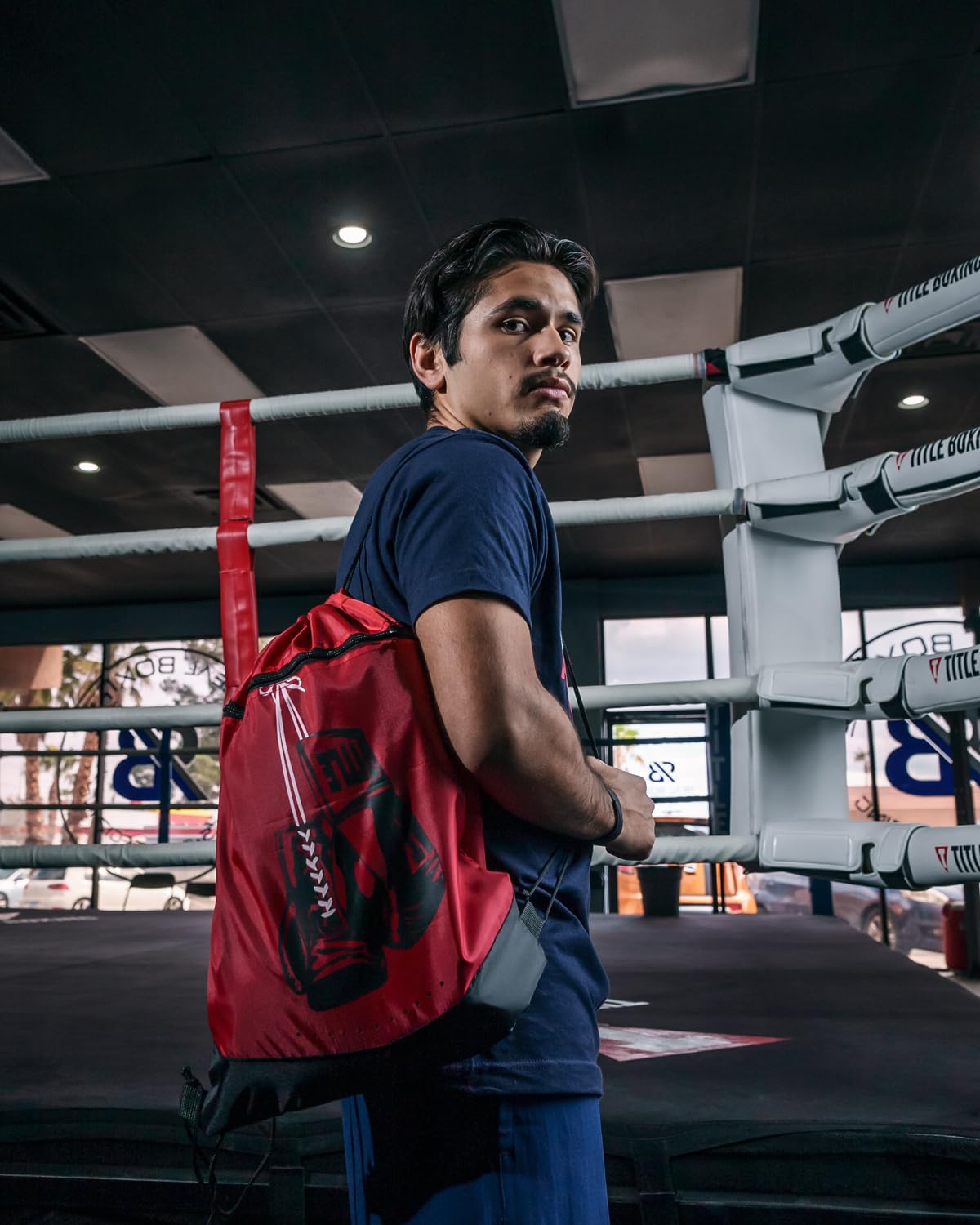 TITLE Boxing Bruiser Gym Sack (Red)