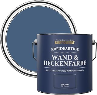 Rust-Oleum Wand- und Deckenfarbe in Kreide Finish -Tintenblau 2.5L