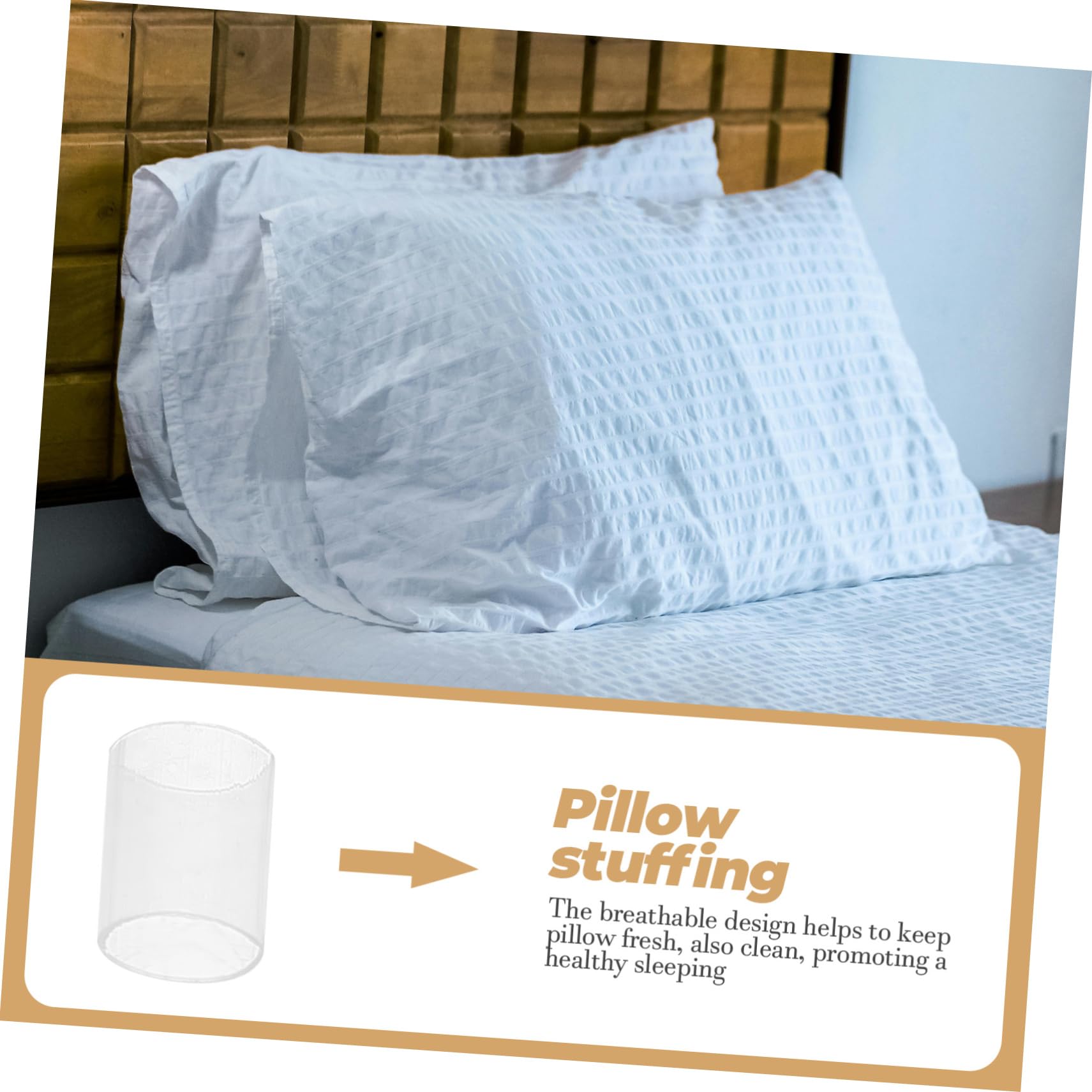 PRETYZOOM Relleno De Almohada De Tubo Transparente De PE Relleno para Almohada Decorativa Insertos De para Cojines De Oficina